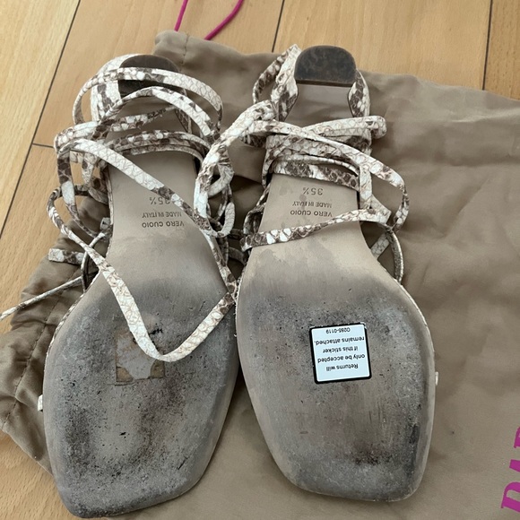 Paris Texas leather animal print gladiator sandals - Picture 7 of 8